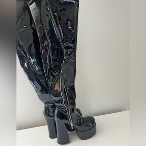 Tall platform boots